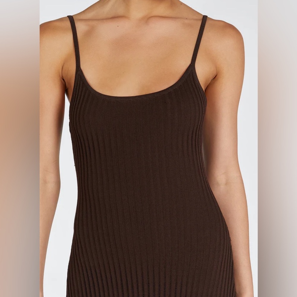 NWT DISSH Jovie Choc Scoop Maxi Dress in Chocolate Brown XS - Picture 7 of 7
